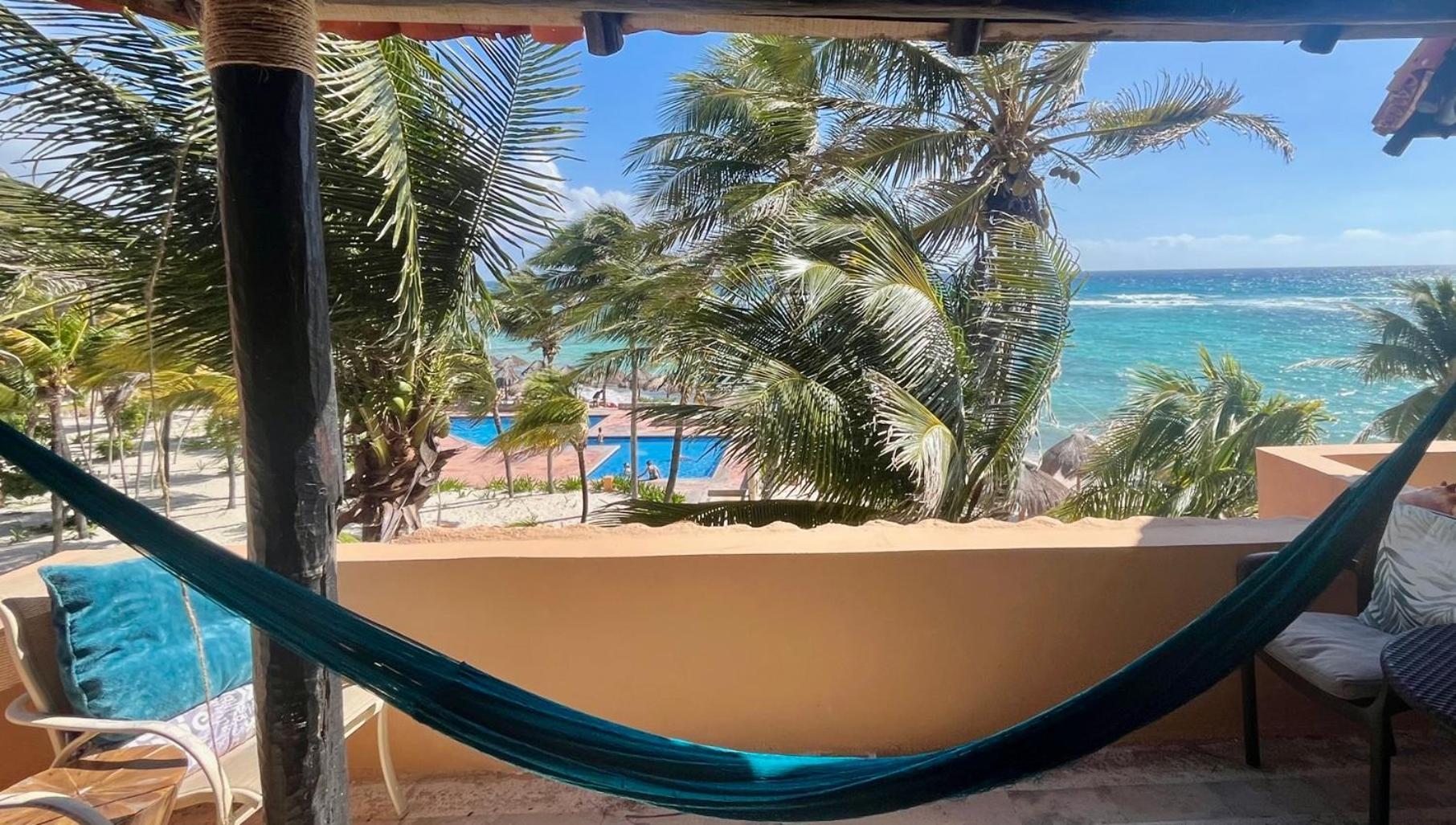 Beachfront Hammock Heaven Akumal Eksteriør bilde