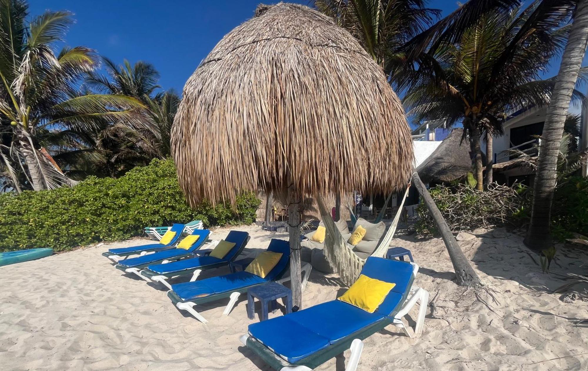 Beachfront Hammock Heaven Akumal Eksteriør bilde
